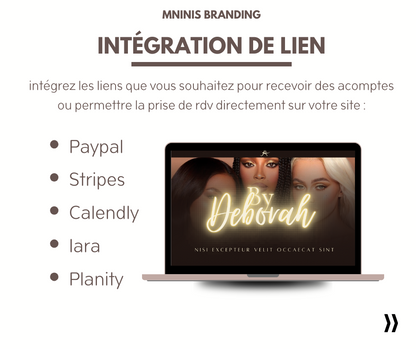 By DÉBORAH - site internet canva (template)