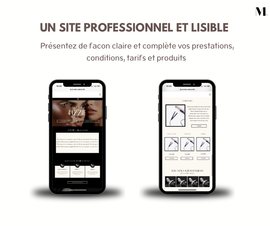 By LIZZIE - site canva (prestation+vente)