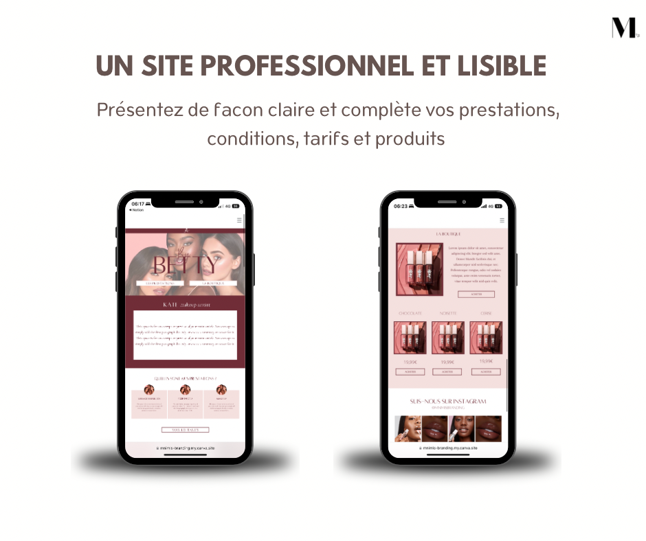 By BETTY - site canva (prestation+vente)